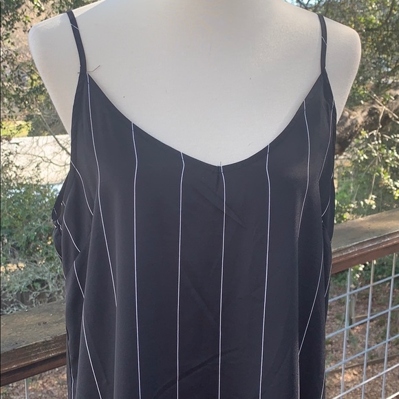 Black with white stripe Maxi dress NWT - Picture 4 of 8